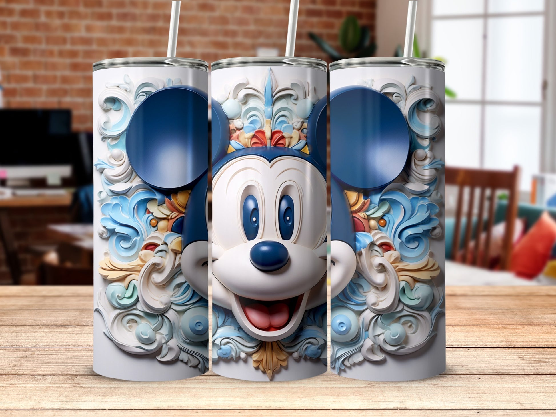 Colorful 3D Mickey Design Drinkware for Fans