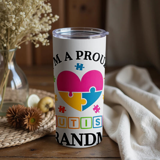 Proud Autism Grandma Vibrant Tumbler