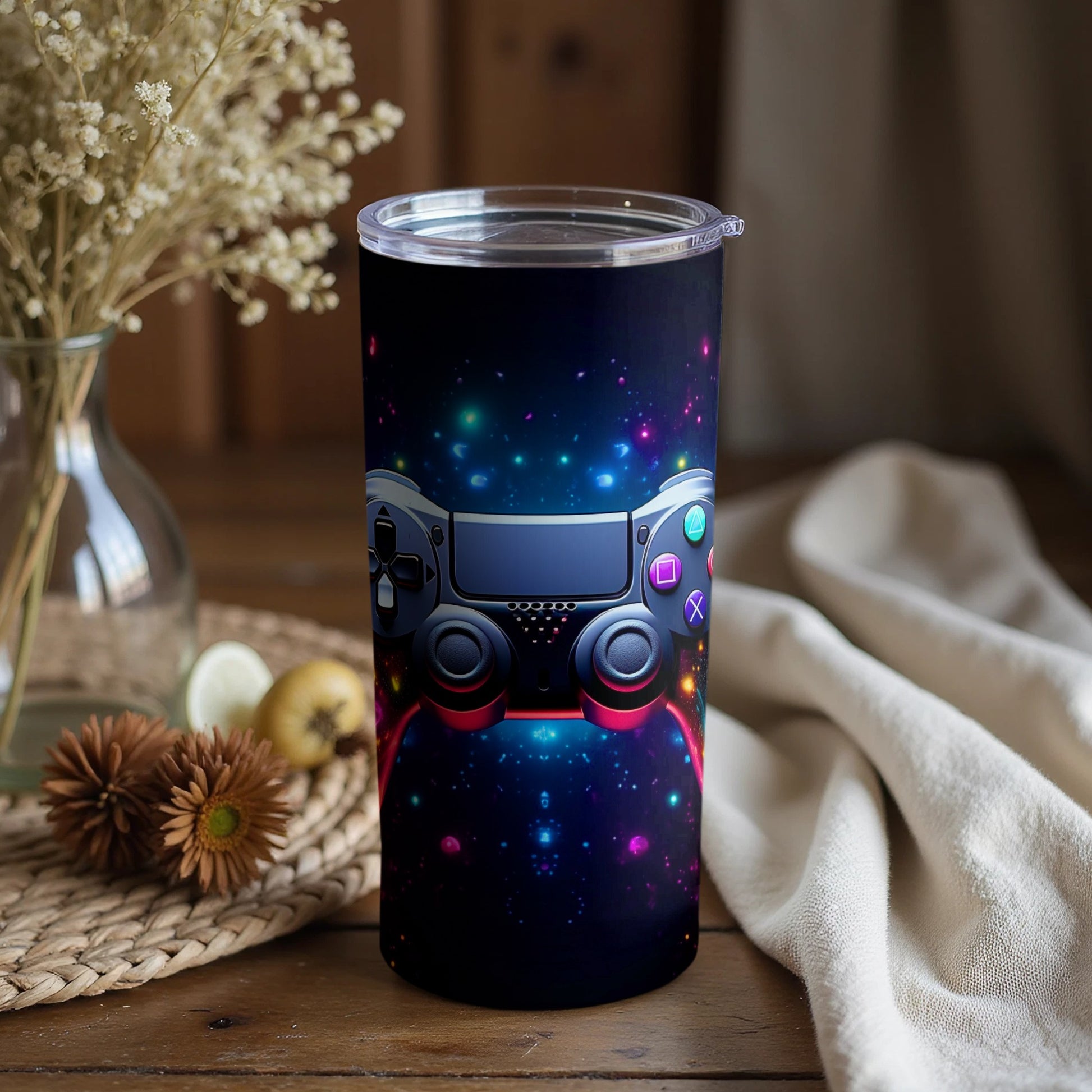 Colorful Gaming Controller Design Tumbler Product