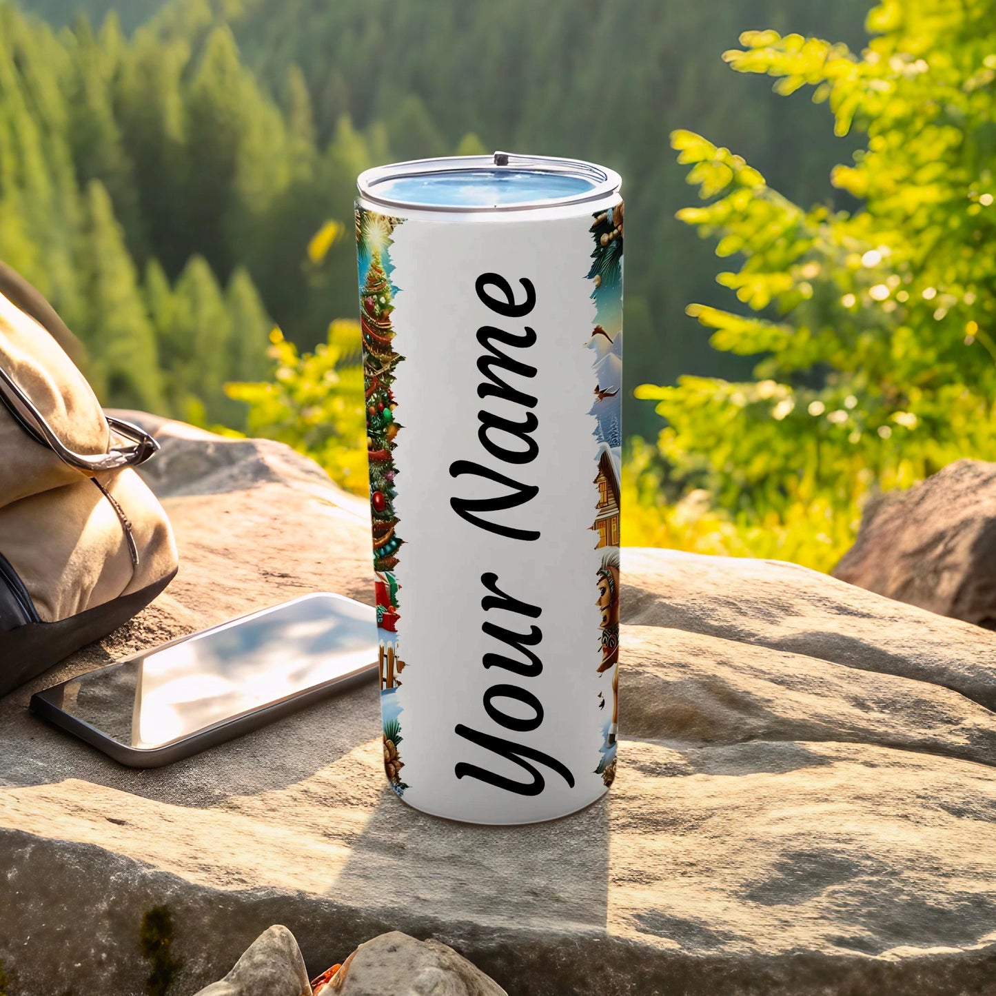 Personalized Travel Tumbler with Your Name Design