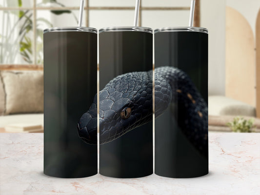 Dark Snake Head Eye Reptile Design Tumbler product type