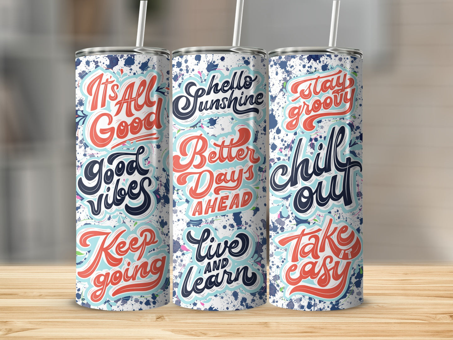 Motivational Quote Design Insulated Tumbler Product