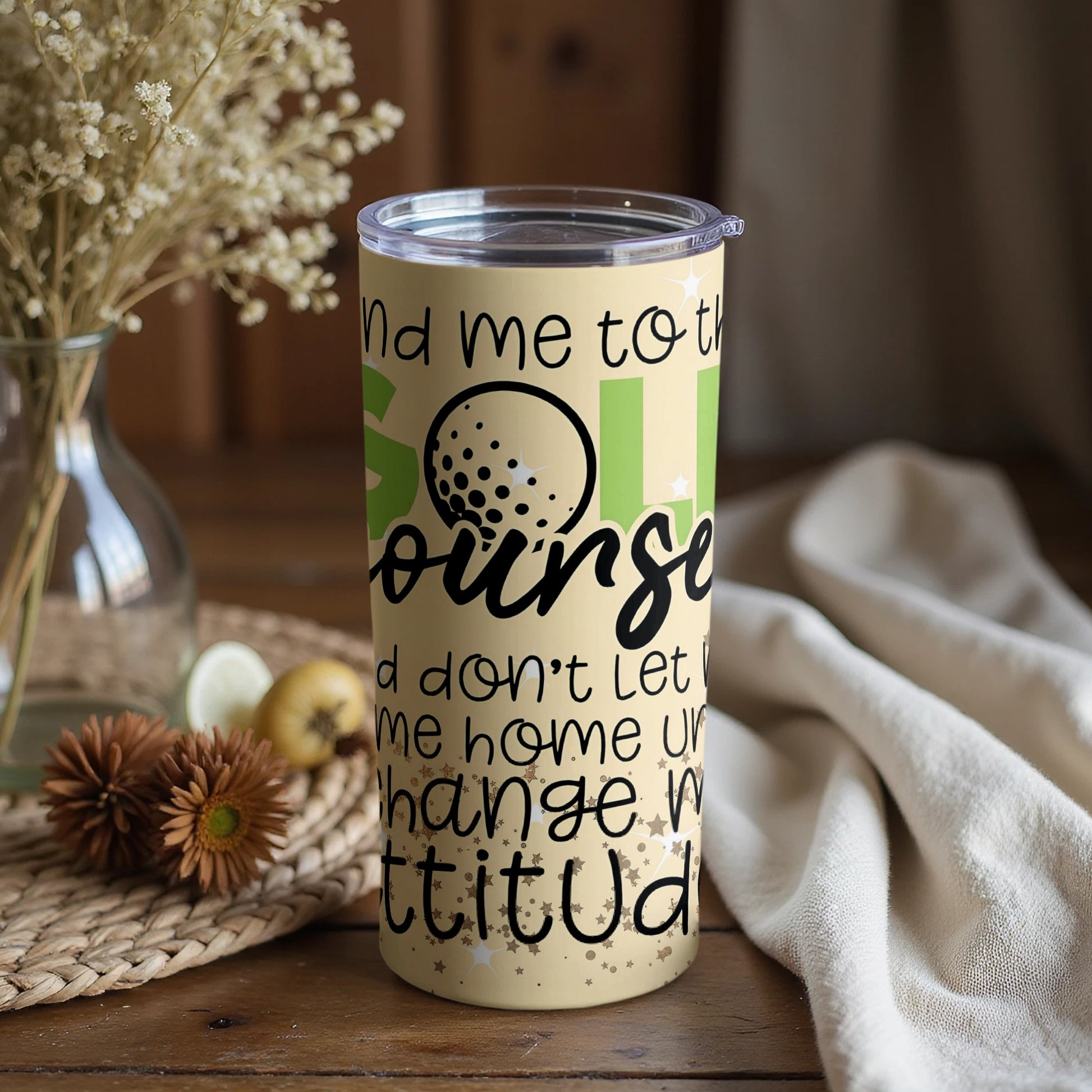 Motivational Quote Tall Travel Mug for Daily Inspiration