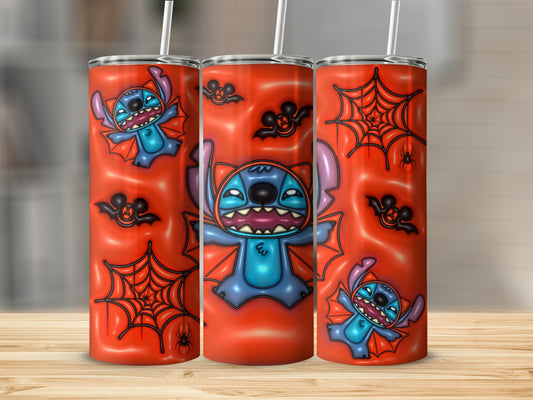 Cute and Spooky Cartoon Character Halloween Tumbler