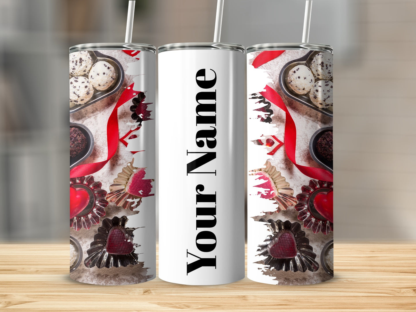 Personalized Valentine Sweet Treats Tumbler Cup
