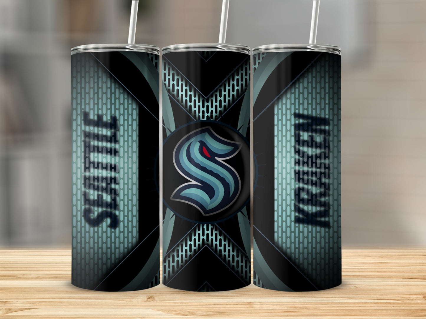 Seattle Kraken Hockey Team Logo Emblem Style Tumblers