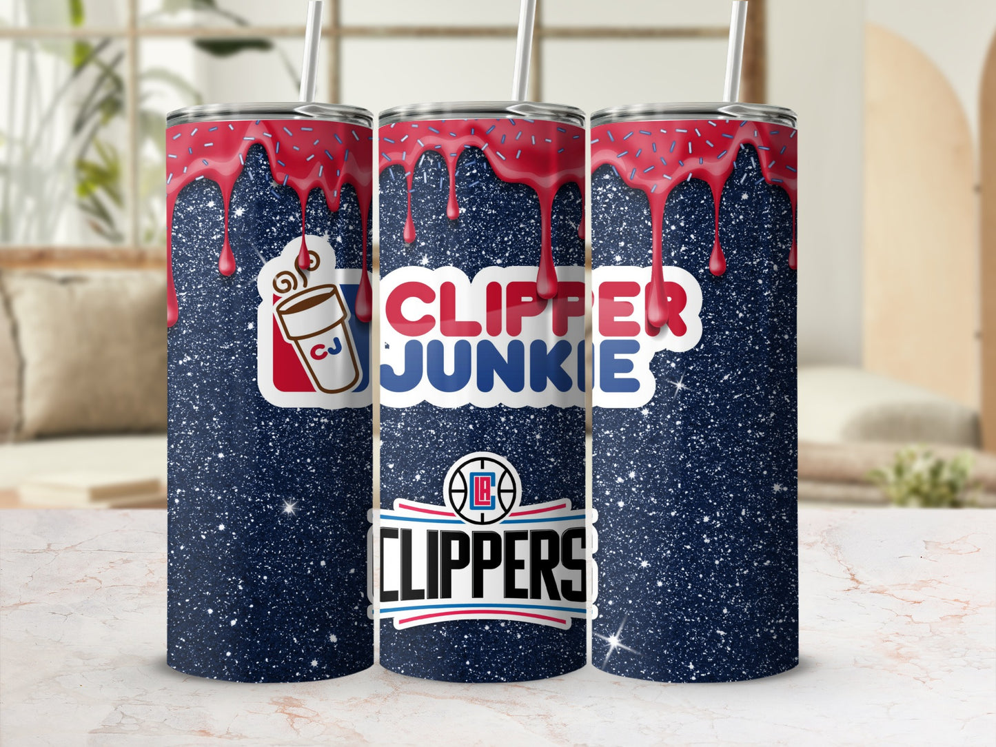 Clipper Junkie Clippers Themed Travel Tumbler Cup