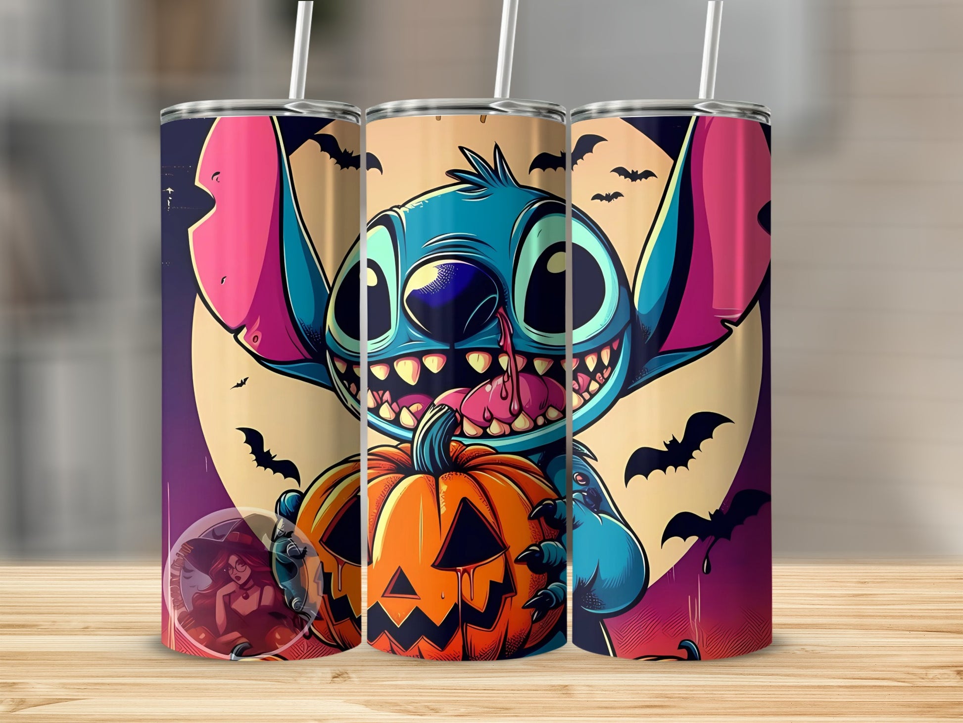 Halloween Cartoon Character With Pumpkin Tumbler