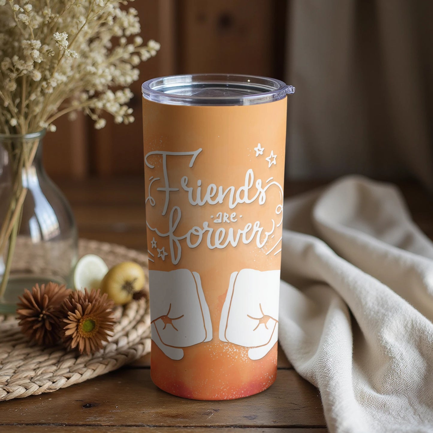 Friends Are Forever Stylish Insulated Travel Tumbler
