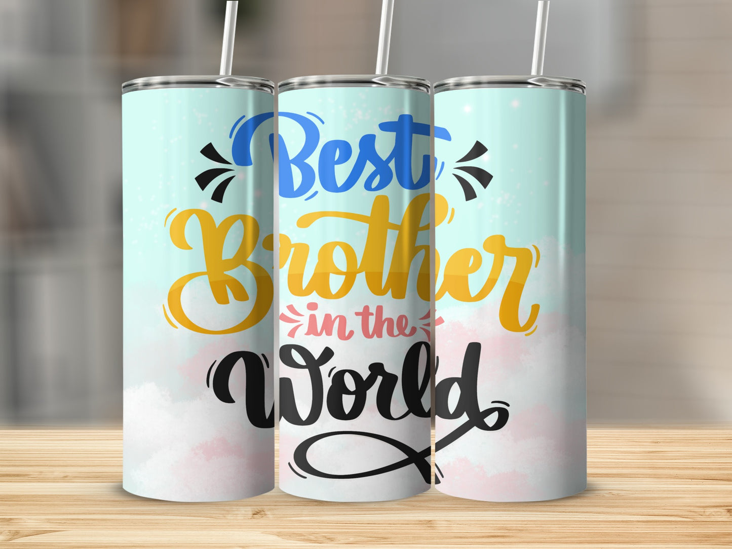 Best Brother in the World Tumbler Cup Gift