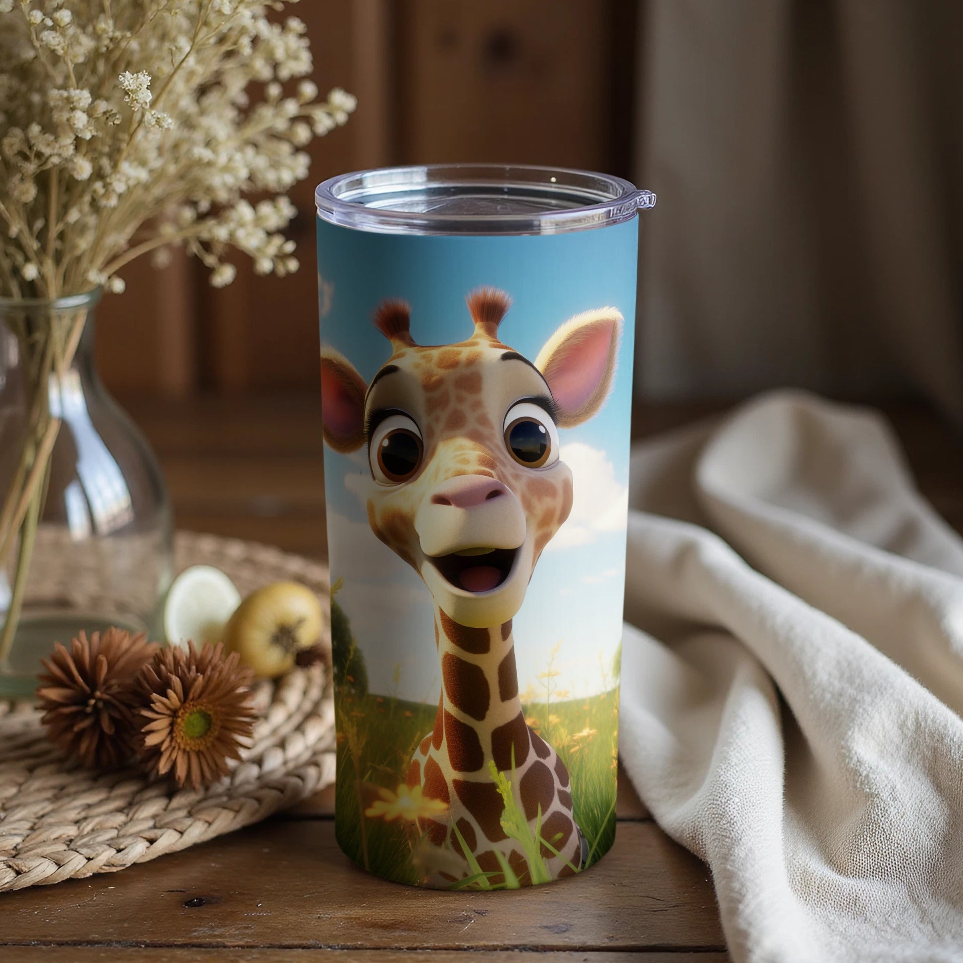 Adorable Giraffe Tumbler for Kids and Adults