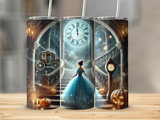 Cinderella Fantasy Midnight Staircase Tumbler