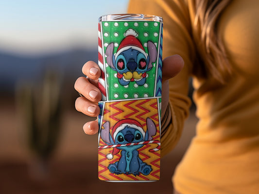 Festive Cartoon Character Design Tall Tumbler Cup