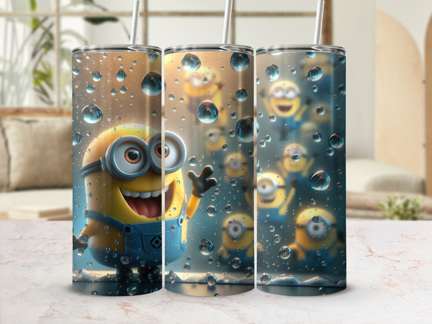 Cute Minions Themed Insulated Tumbler Cup