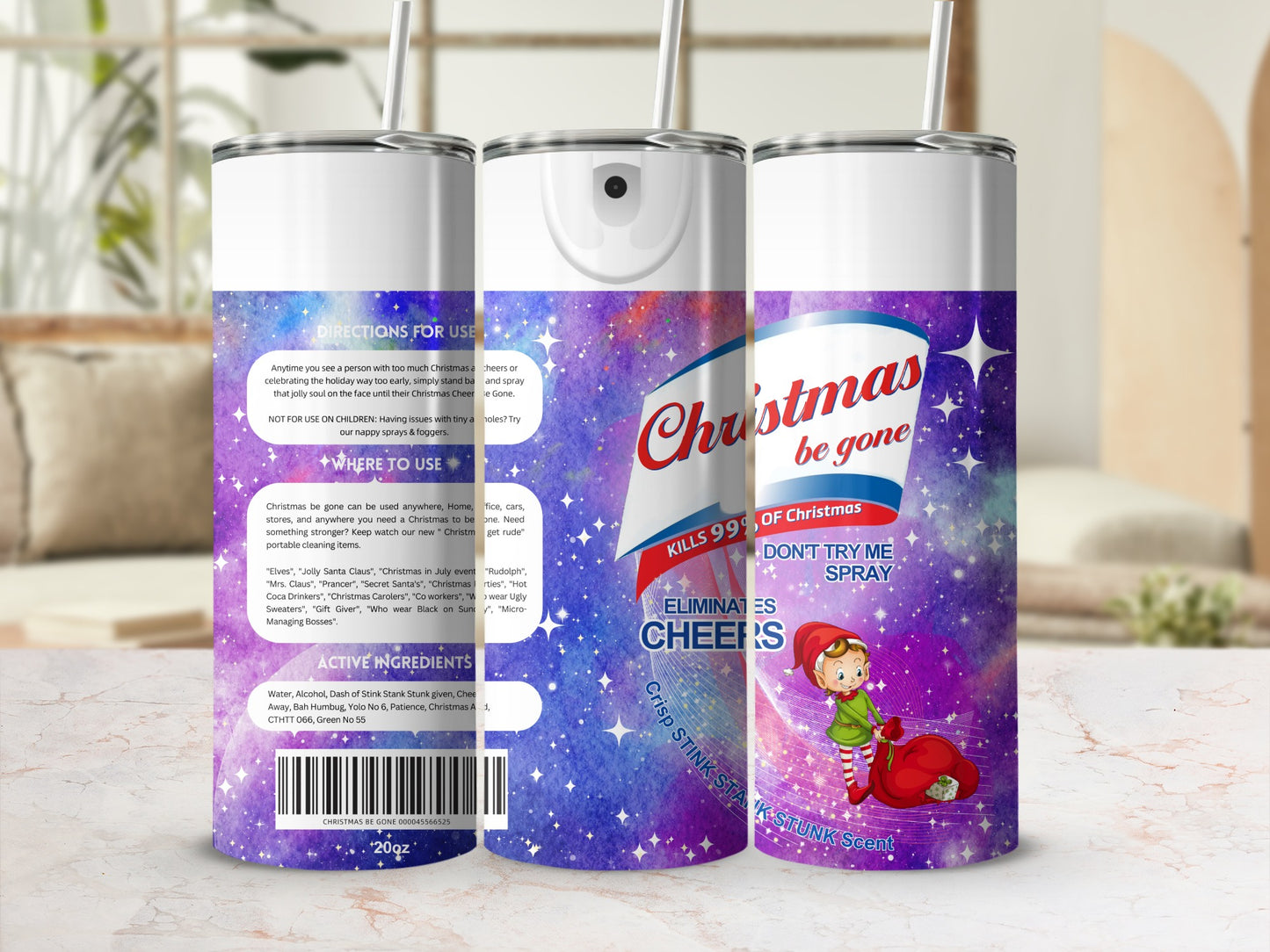 Christmas Be Gone Kills 99 Percent of Christmas Spray