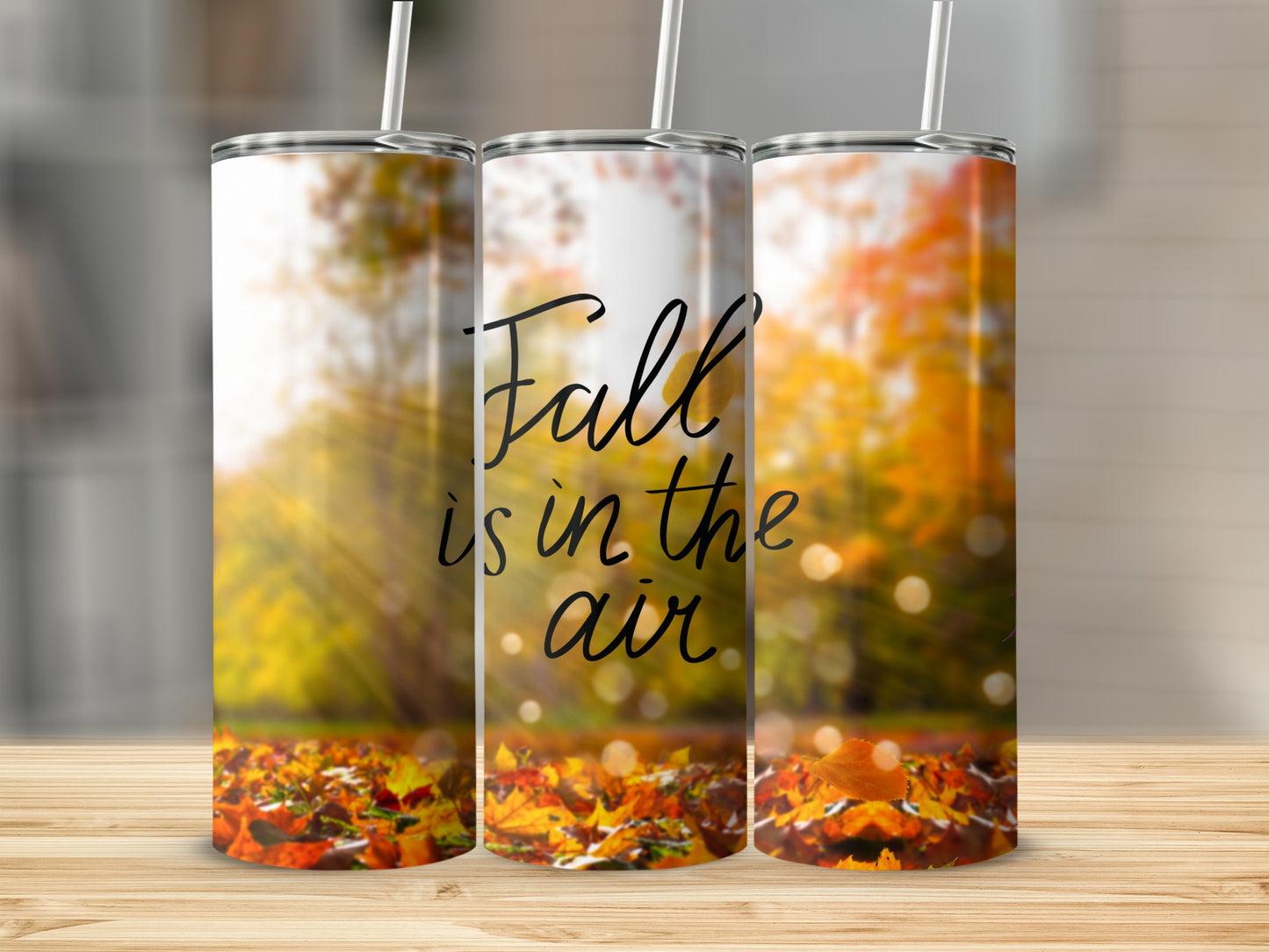 Fall Is In The Air Autumn Leaves Tumbler