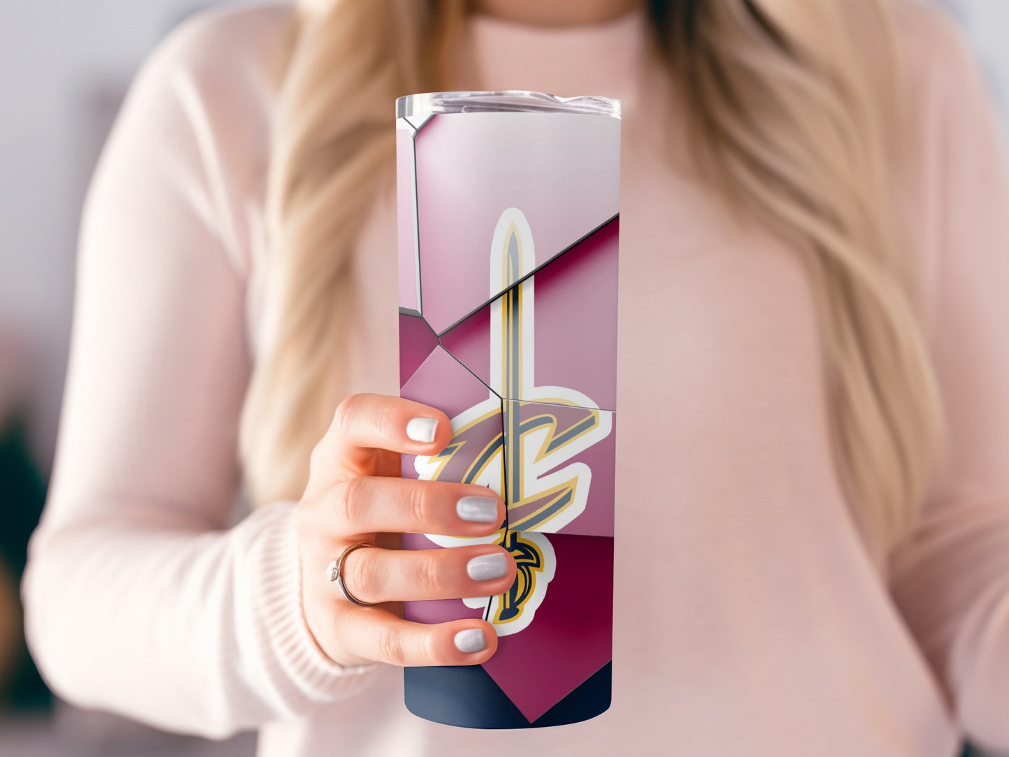 Cavs Logo Abstract Geometric Design Cleveland Tumblers