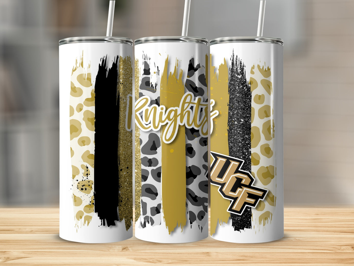 UCF Knights Brush Strokes University Central Florida Tumblers