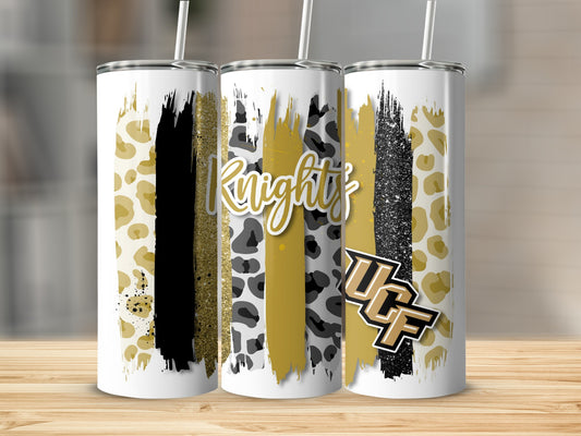 UCF Knights Brush Strokes University Central Florida Tumblers