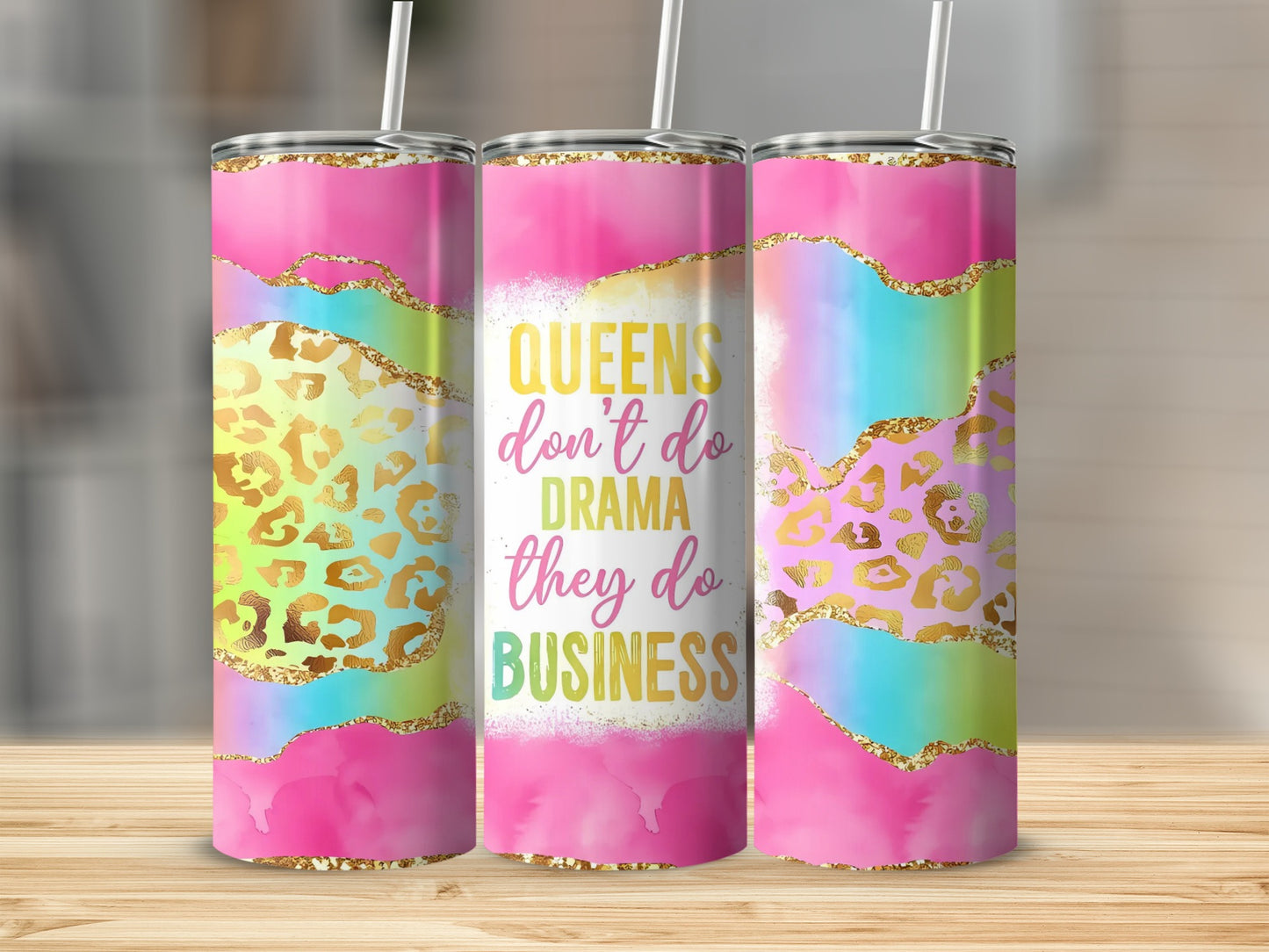 Queens Don't Do Drama They Do Business Tumbler