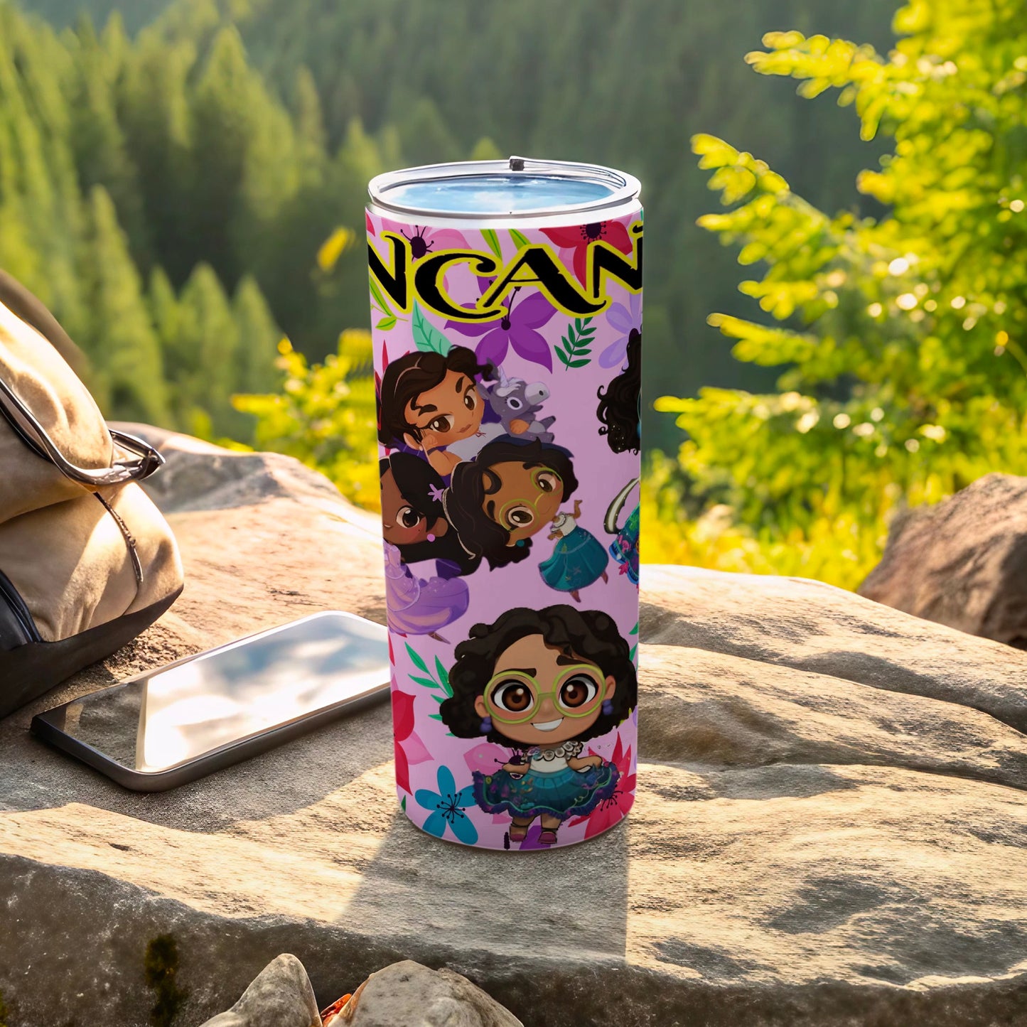Colorful Encanto Characters Themed Tumbler for Adventure