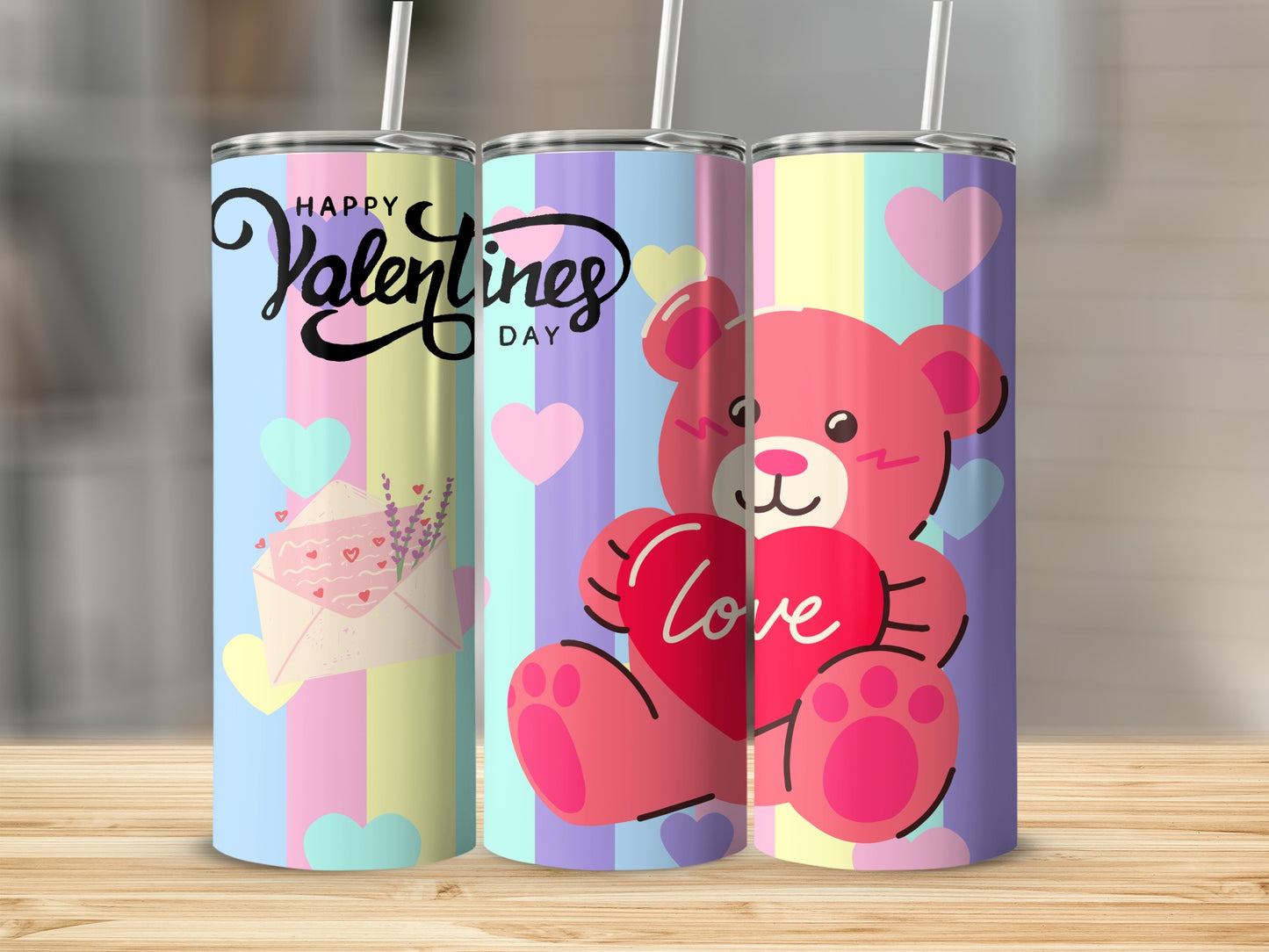 Colorful Happy Valentines Day Bear Love product