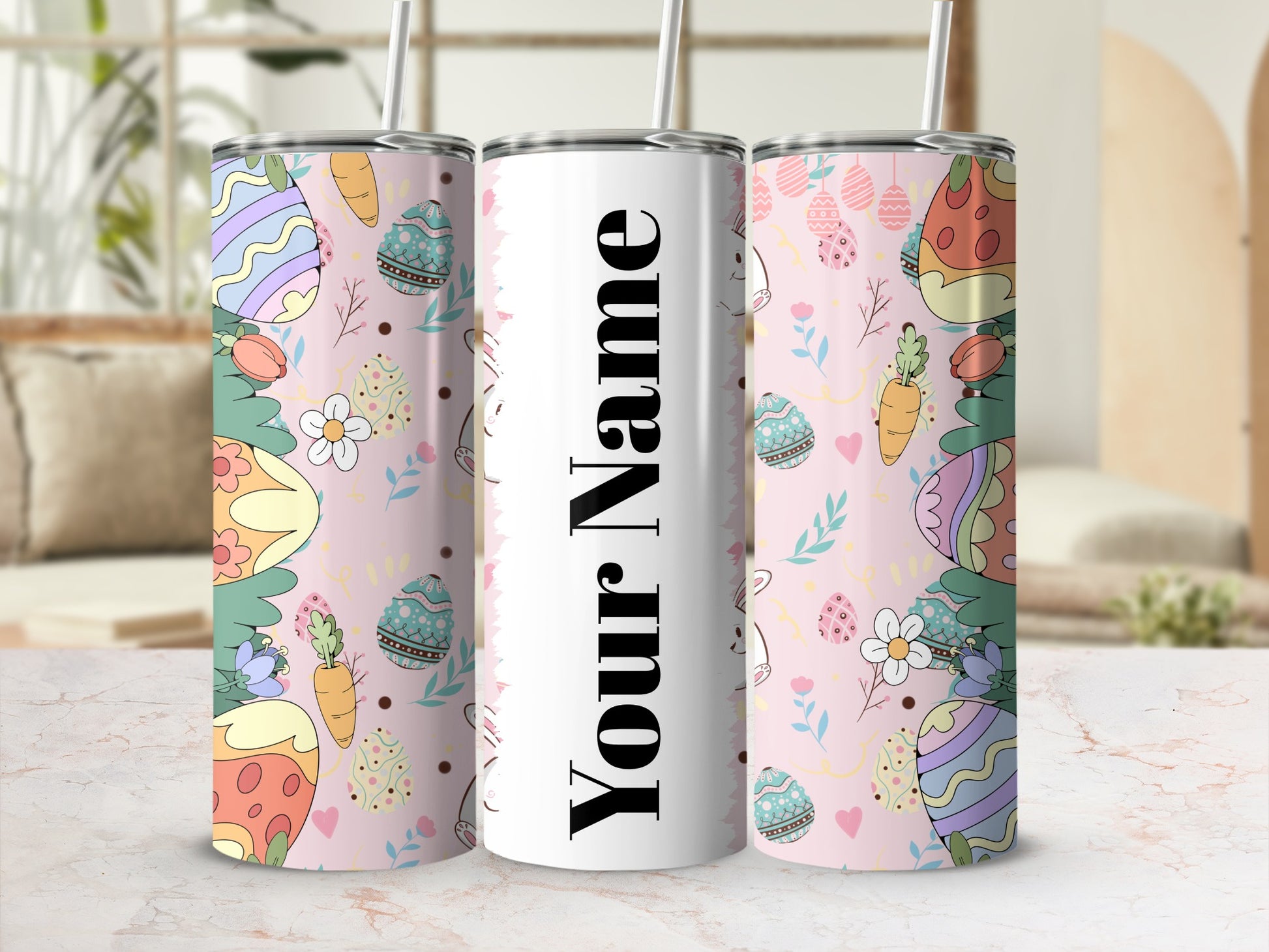 Personalized Easter Design Insulated Tumbler