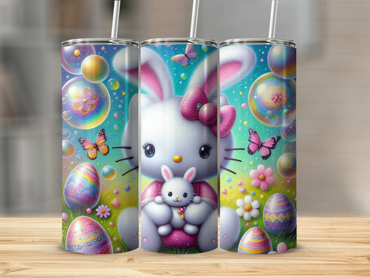 Cute Bunny Easter Eggs Butterflies Colorful Bubbles product type