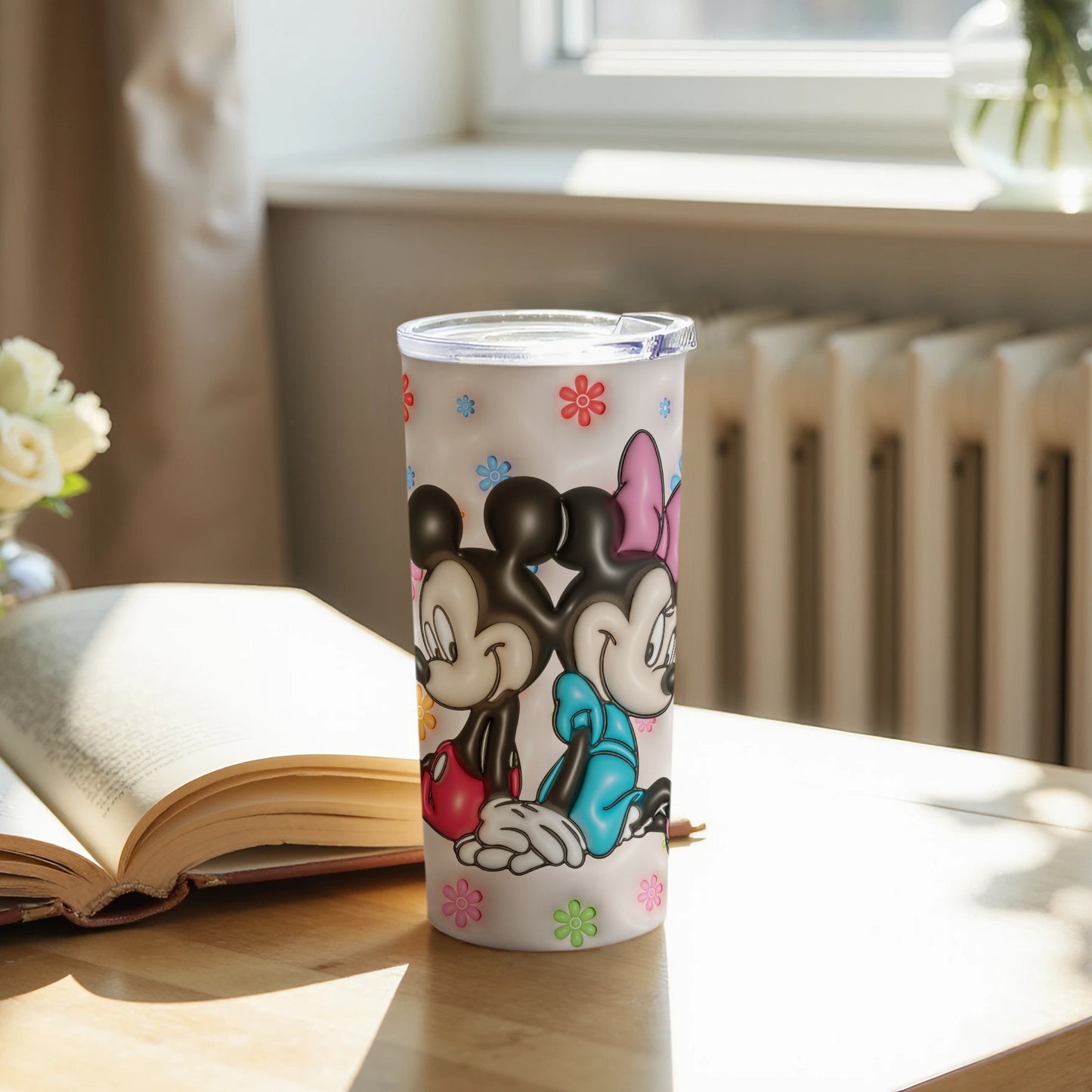 Cute Colorful Mickey and Minnie Tumbler for Home or Office
