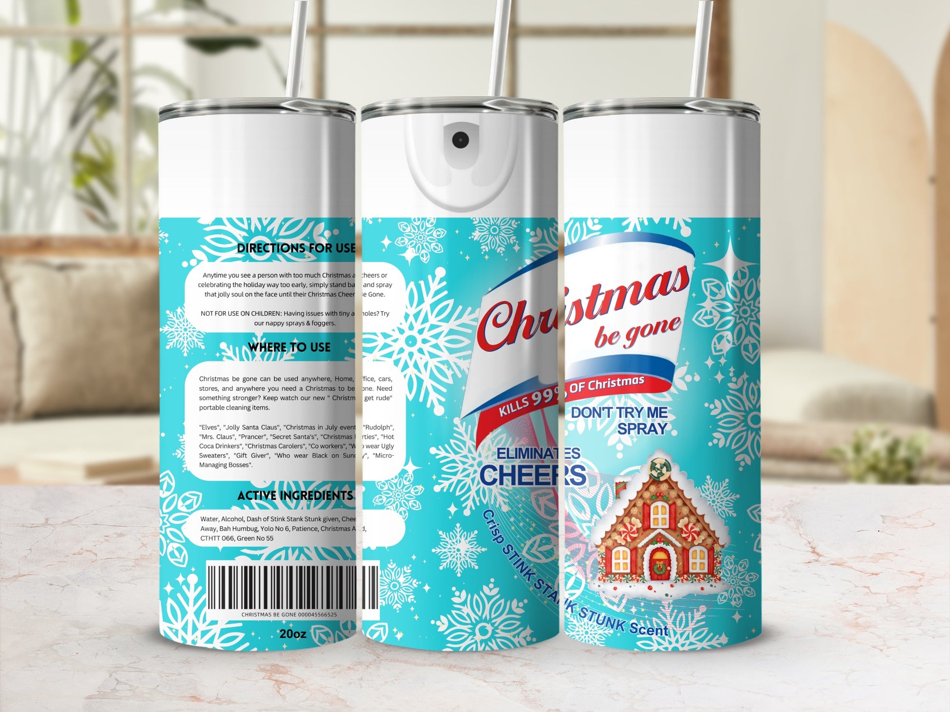 Christmas Be Gone Kills 99 Percent of Christmas Spray