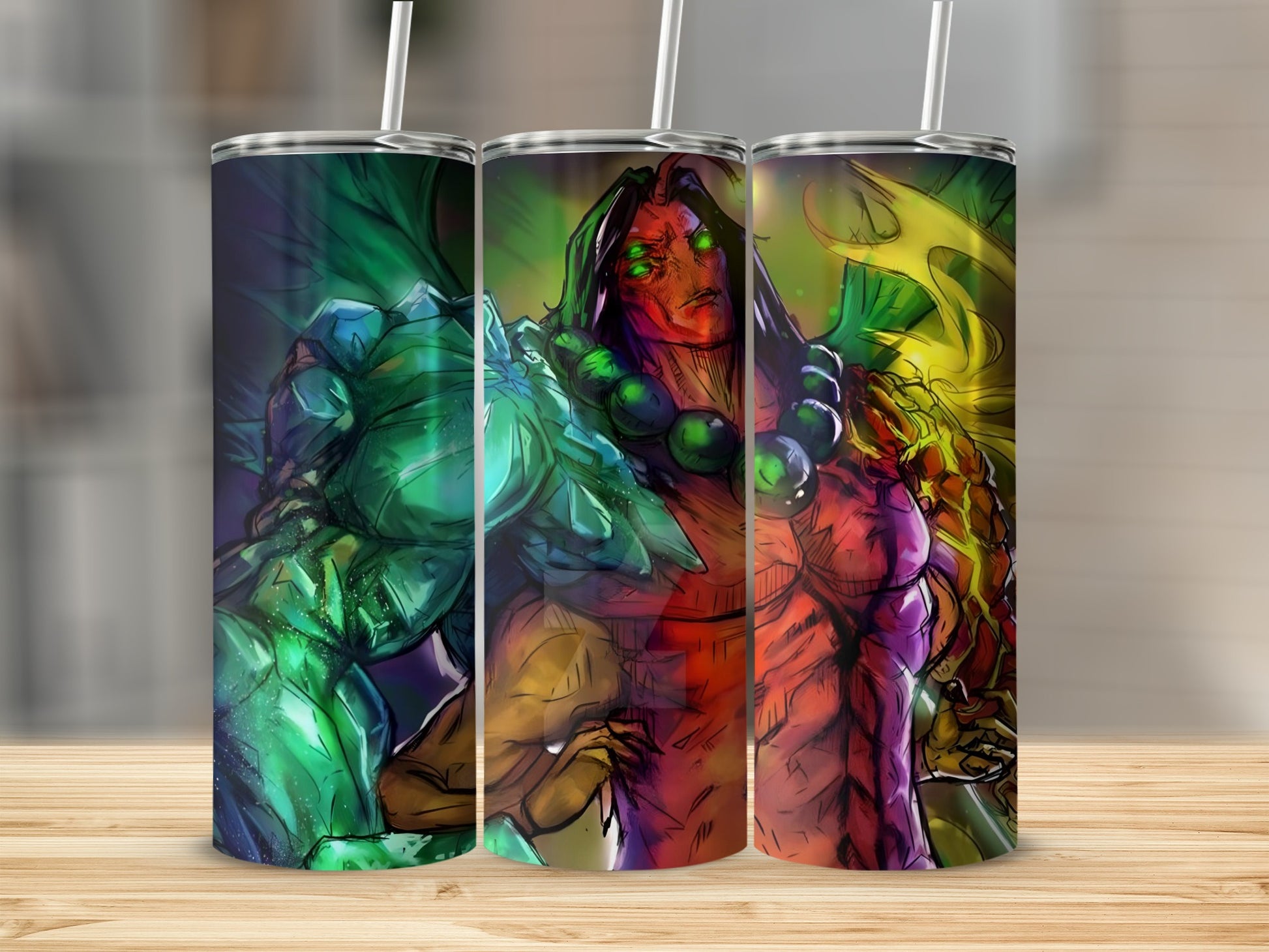 Colorful Fantasy Character Art Insulated Tumbler