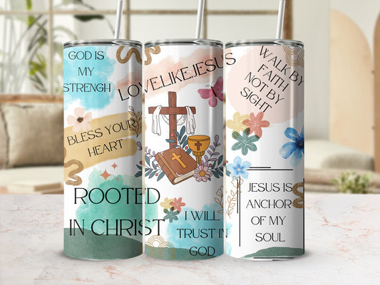 Inspirational Christian Motivational Tumbler Set