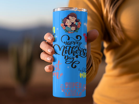 Happy Mother's Day Super Mom Tumbler Gift