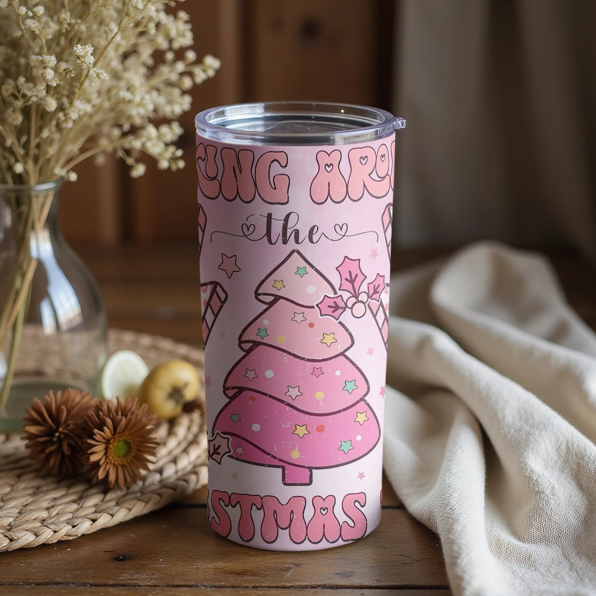 Dancing Around the Christmas Tree Holiday Tumbler