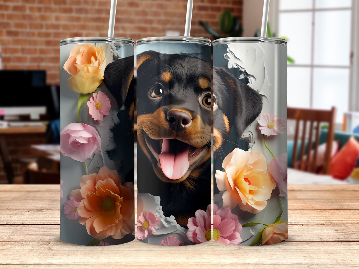 Smiling Rottweiler Puppy Floral Tumbler product type

Rottweiler, Puppy, Dog, Happy Dog, Smiling Dog, Floral Design, Flowers, Pink Flowers, Orange Flowers, Cute Dog, Pet Lover Gift, Dog Mom Gift, Tumbler, Drinkware, Insulated Tumbler, Dog Art, Rottweiler Puppy, Travel Mug, Pet Gift, Artistic Tumbler