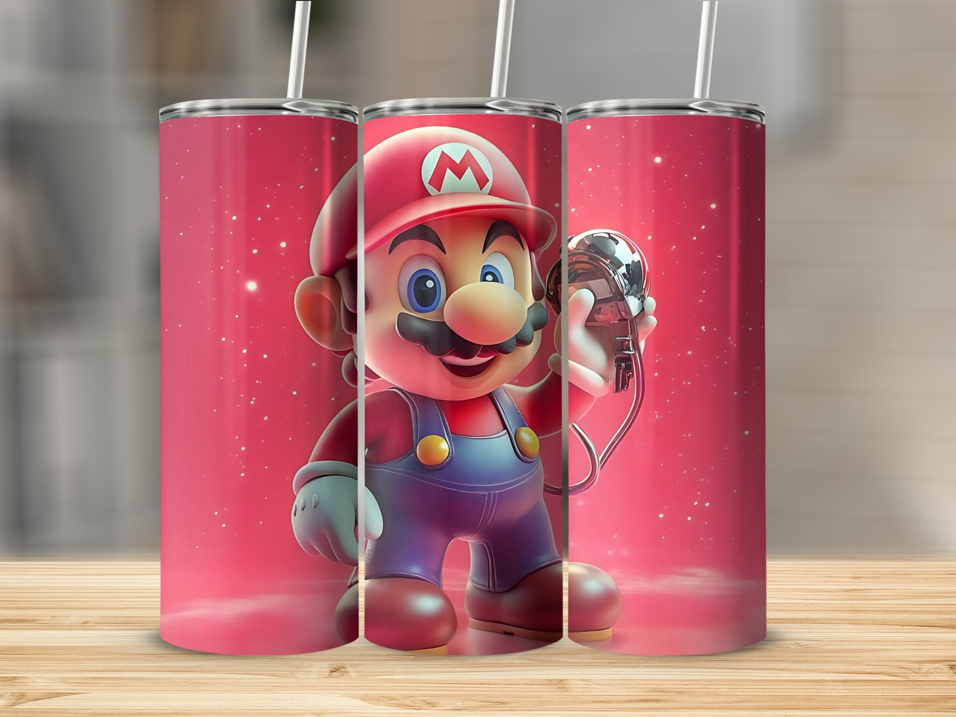 Cute Cartoon Character with Hat and Overalls Tumbler Product
