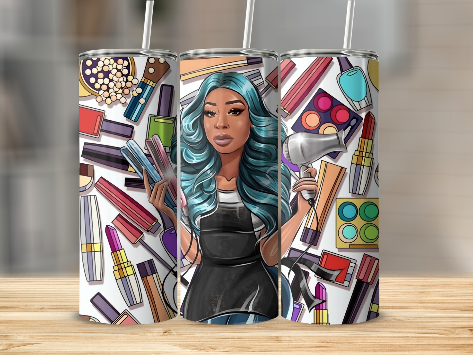 Makeup Lover's Vibrant Tumbler Unique Beauty Gift