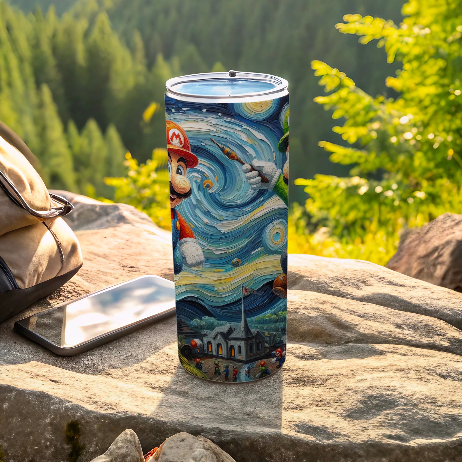 Colorful Gaming Characters Travel Tumbler