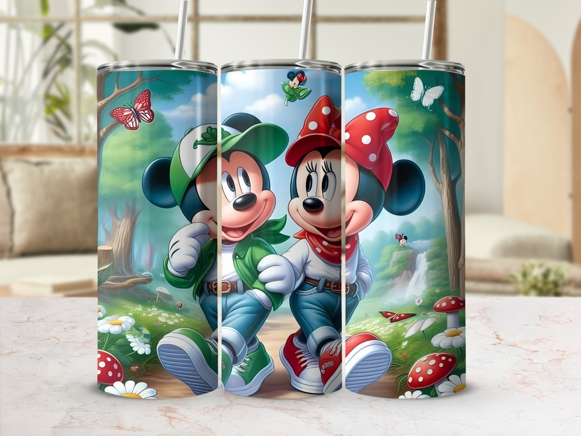 Mickey and Minnie Mouse Adventure Insulated Tumbler