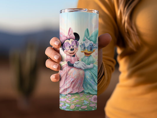 Minnie Mouse and Daisy Duck Colorful Mug Tumbler