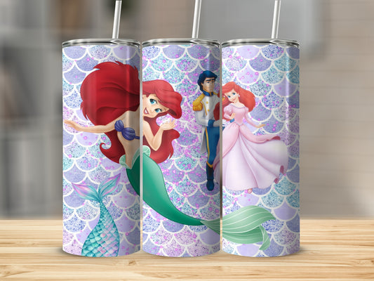 Little Mermaid Character Tumbler with Straw Product