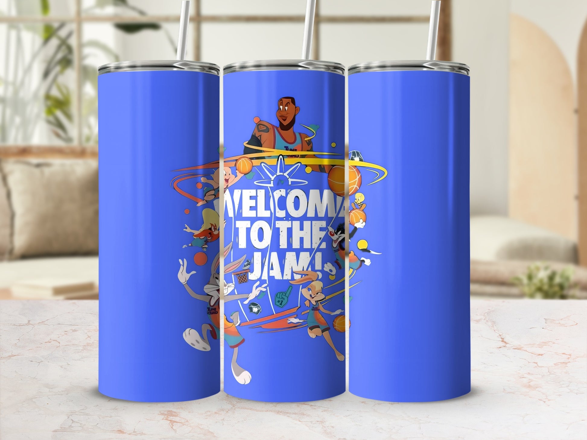 Welcome to the Jam Blue Themed Tumbler Product