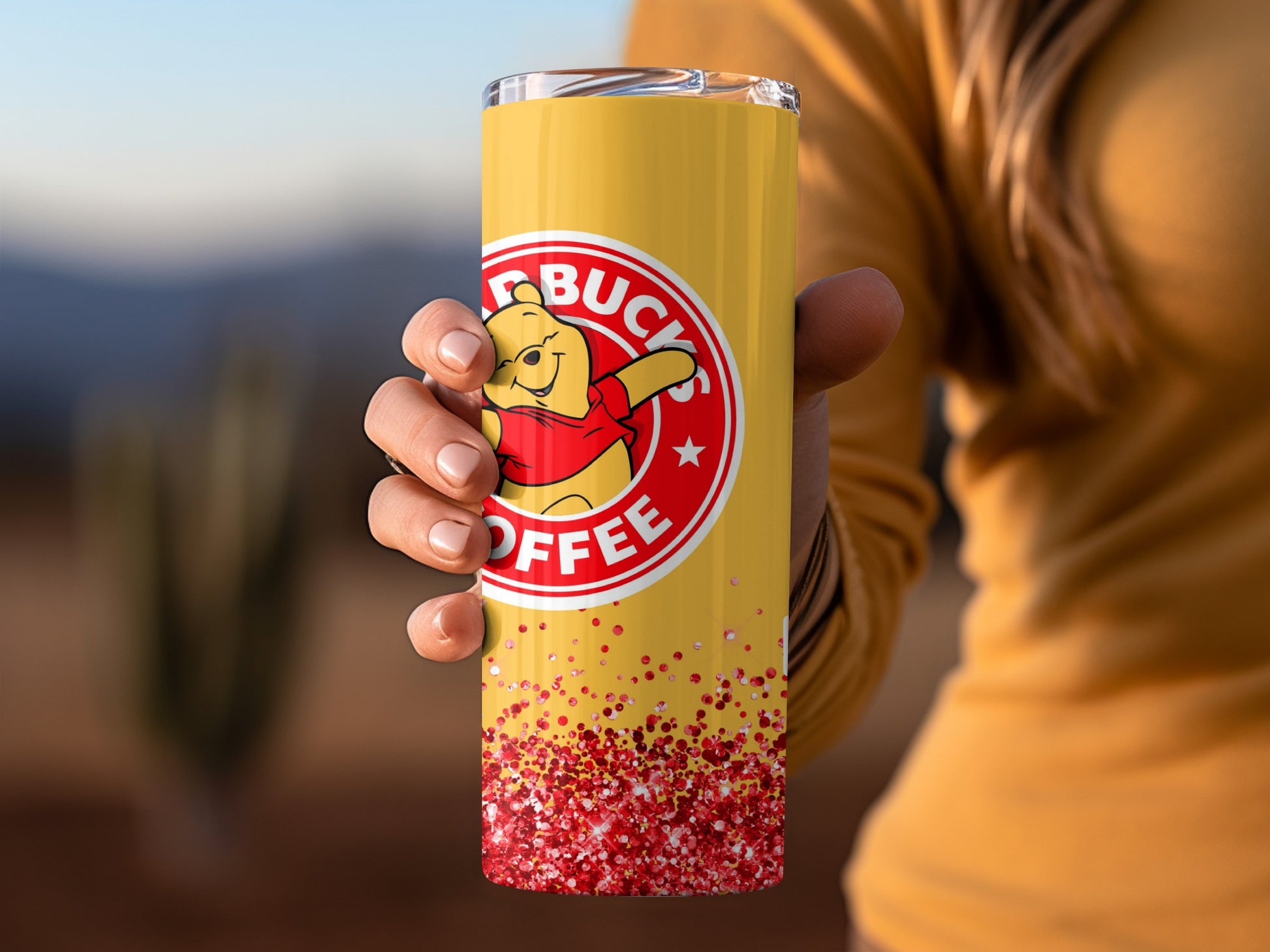 Cute Bear Coffee Themed Insulated Tumbler Cup