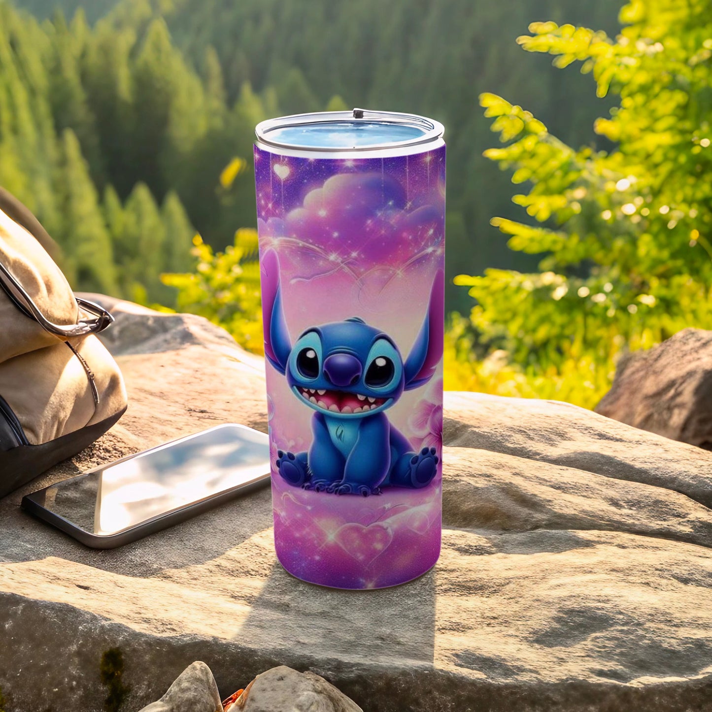 Stitch Galaxy Stainless Steel Travel Tumbler