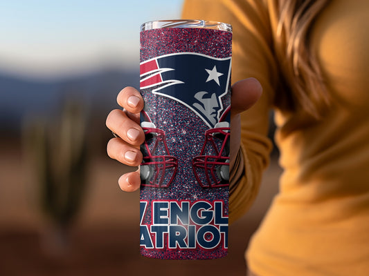 Patriots Helmets Logo With Stars Patriotic Design Tumblers