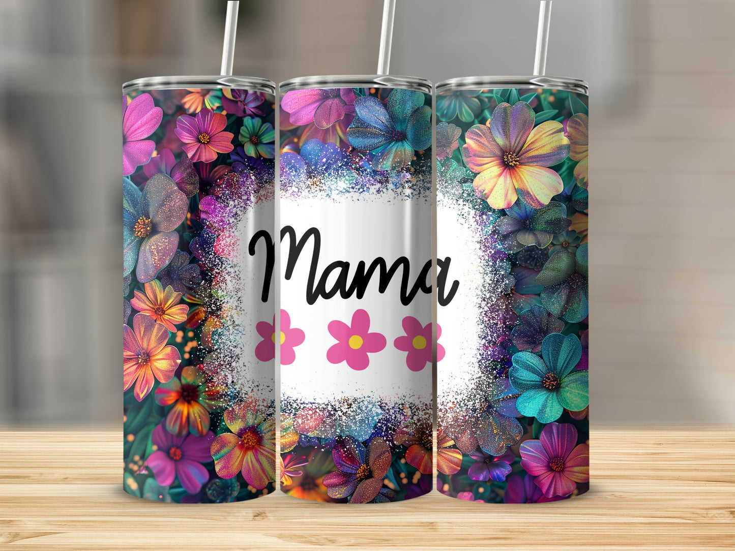 Beautiful Floral Mama Design Tumbler for Gifts