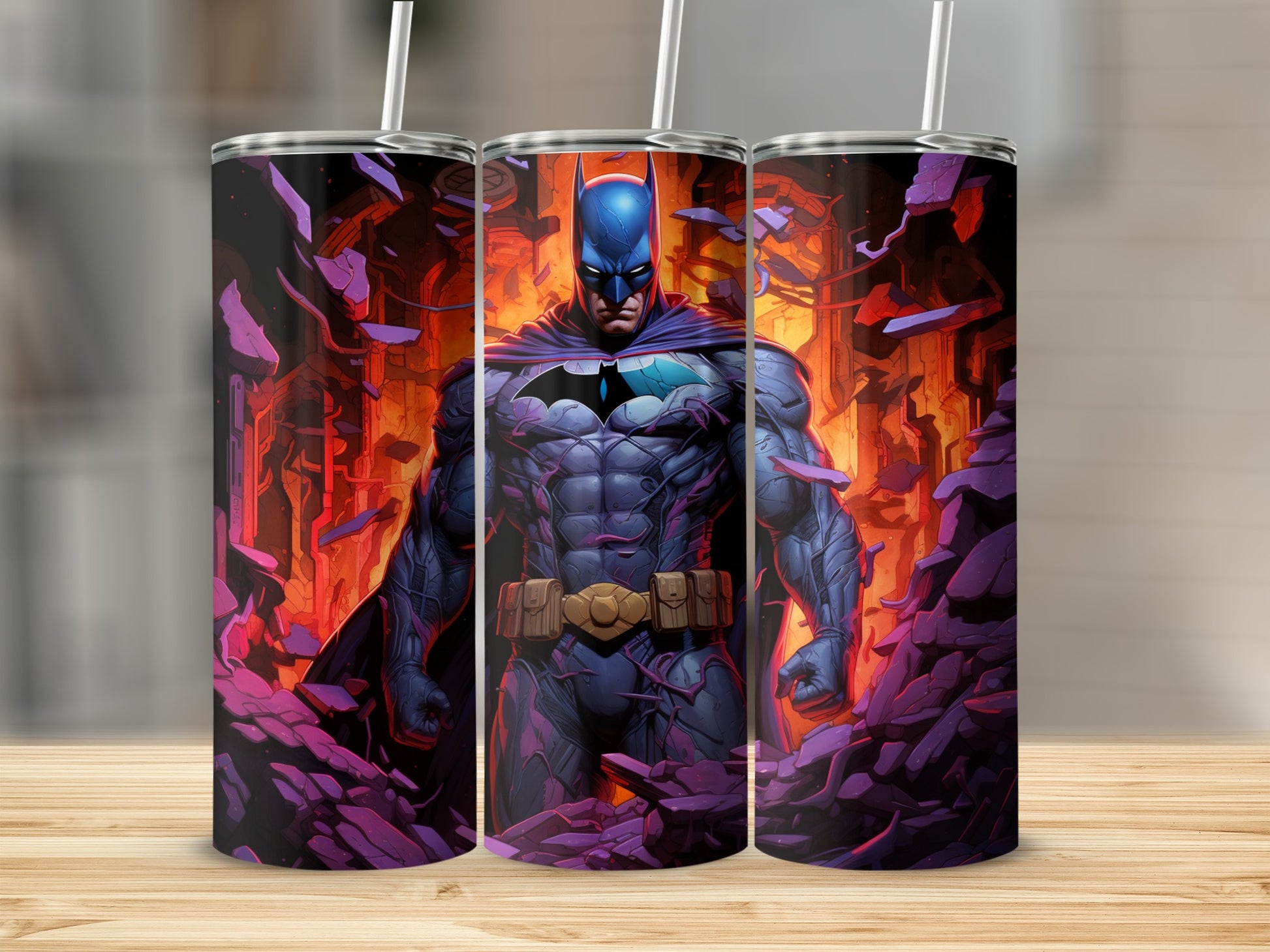 Epic Superhero Tumblers with Bold Design