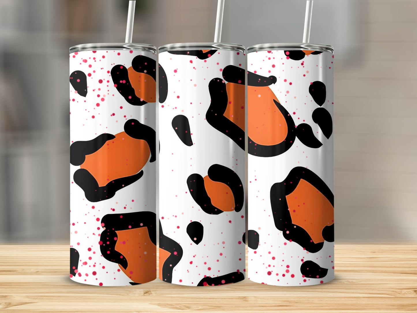 Bold Abstract Patterned Tumblers for Stylish Drinkware