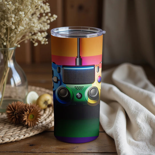 Colorful Gaming Controller Design Tumbler