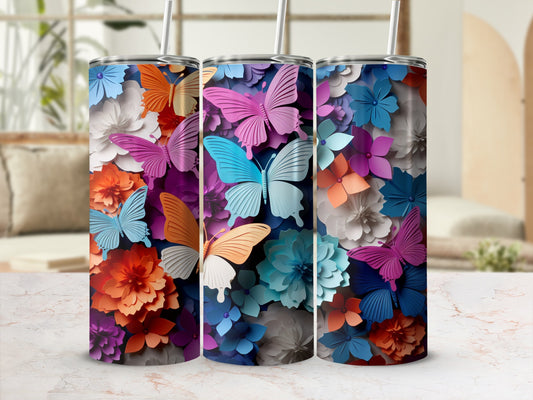 Vibrant papercut butterflies flowers design tumbler product type
Tumbler, Drinkware, Butterfly, Floral, Papercut, Colorful, Vibrant, Design, Pattern, Nature, Garden, Summer, Spring, Gift, Beverage, Container, Artwork, Unique, Travel, Accessories
